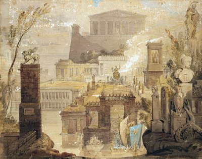A Recreation of the Architecture of Ancient Athens, c.1830 by James Pennathorne